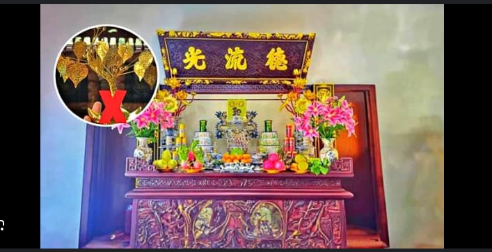 Bàn thờ HÓA VÀNG SAU TẾT